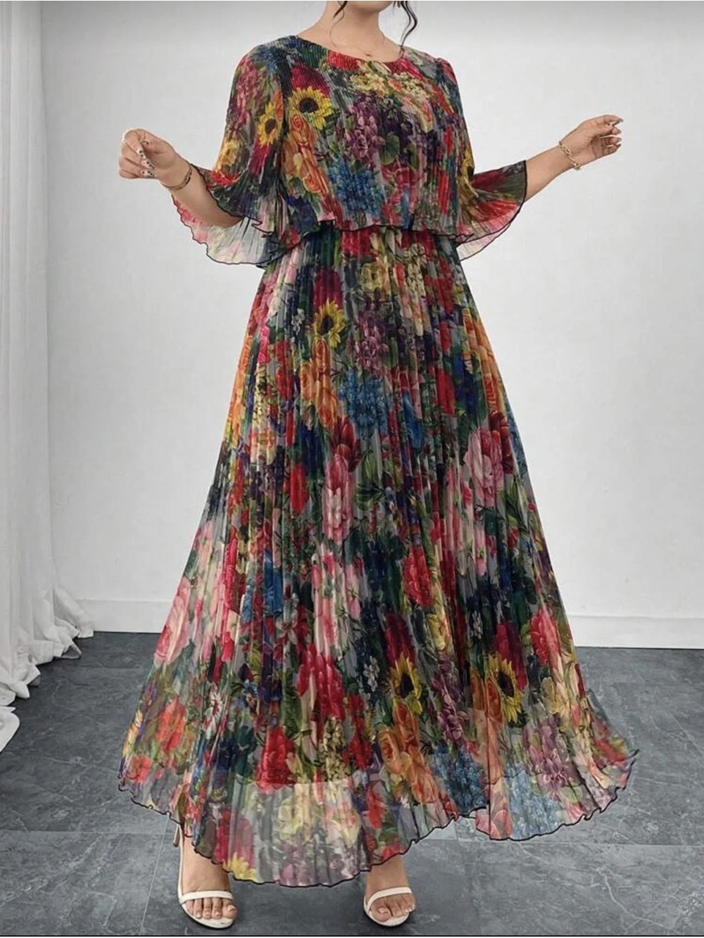 Reflora Plus Size Women Summer Red Boho Dress/ Size 2XL - Picture 6 of 14